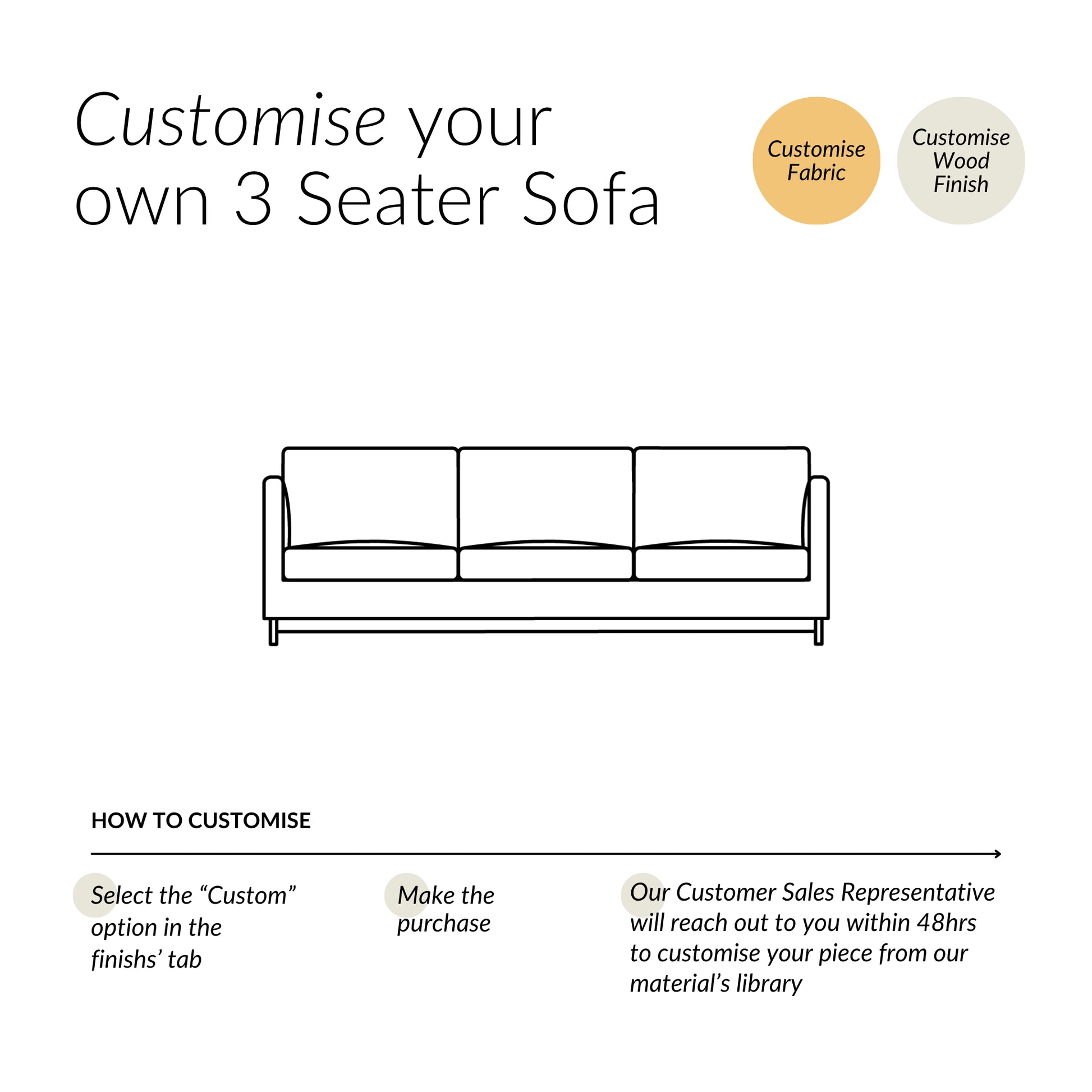 MAXIMO | 3 SEATER SOFA