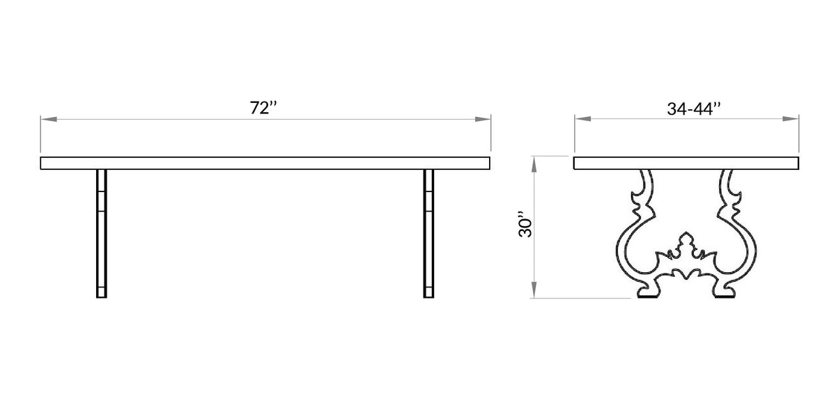 FLORENCE DINING TABLE | 4-6 SEATER