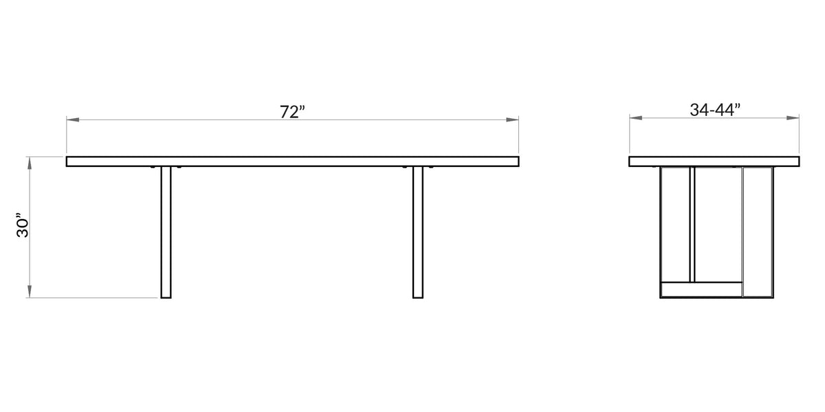 MONDRIAN DINING TABLE | 4-6 SEATER