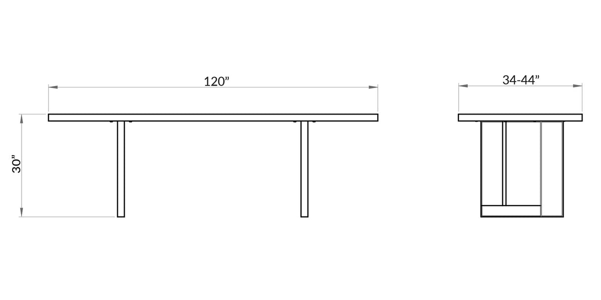 MONDRIAN DINING TABLE | 8-10 SEATER