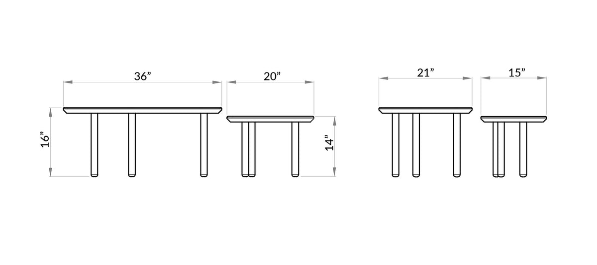 OVOID NESTING COFFEE TABLE