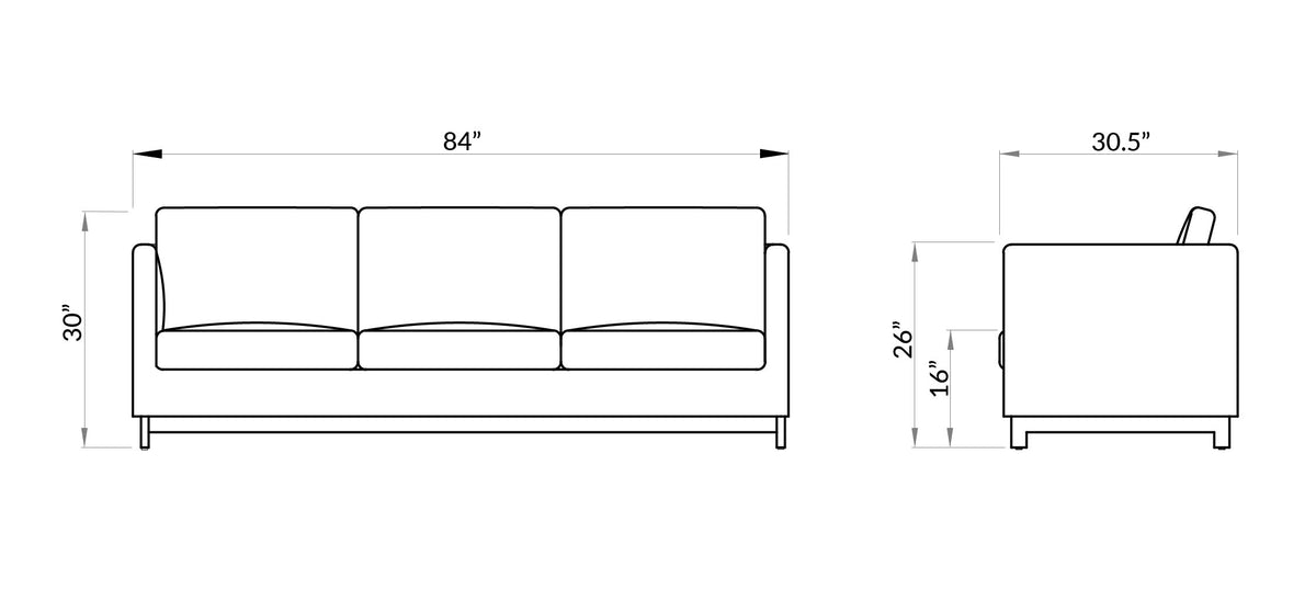 PABLO | 3 SEATER SOFA