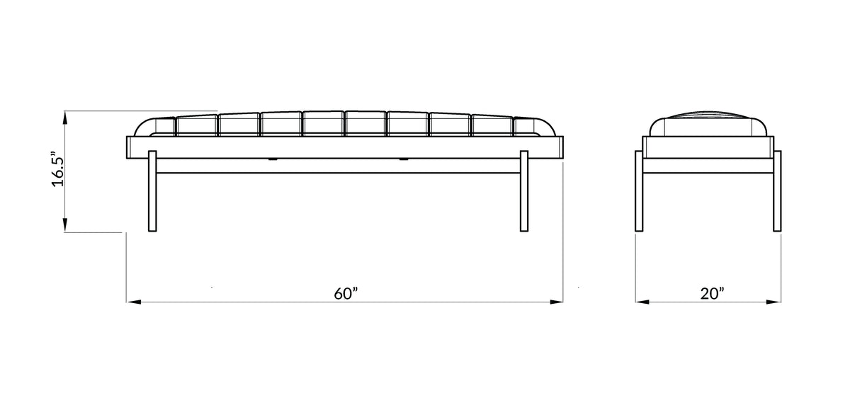 RAYA OTTOMAN BENCH